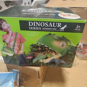 Dinosaur Series Green Storage Bag for Kids